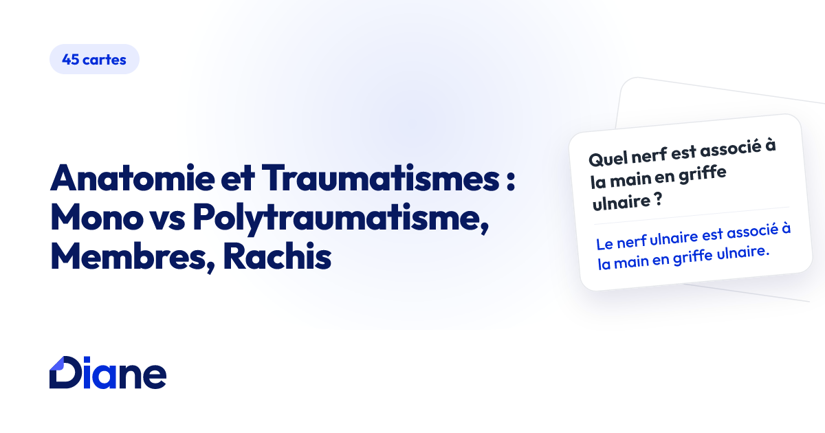 Anatomie et Traumatismes : Mono vs Polytraumatisme, Membres, Rachis | Diane